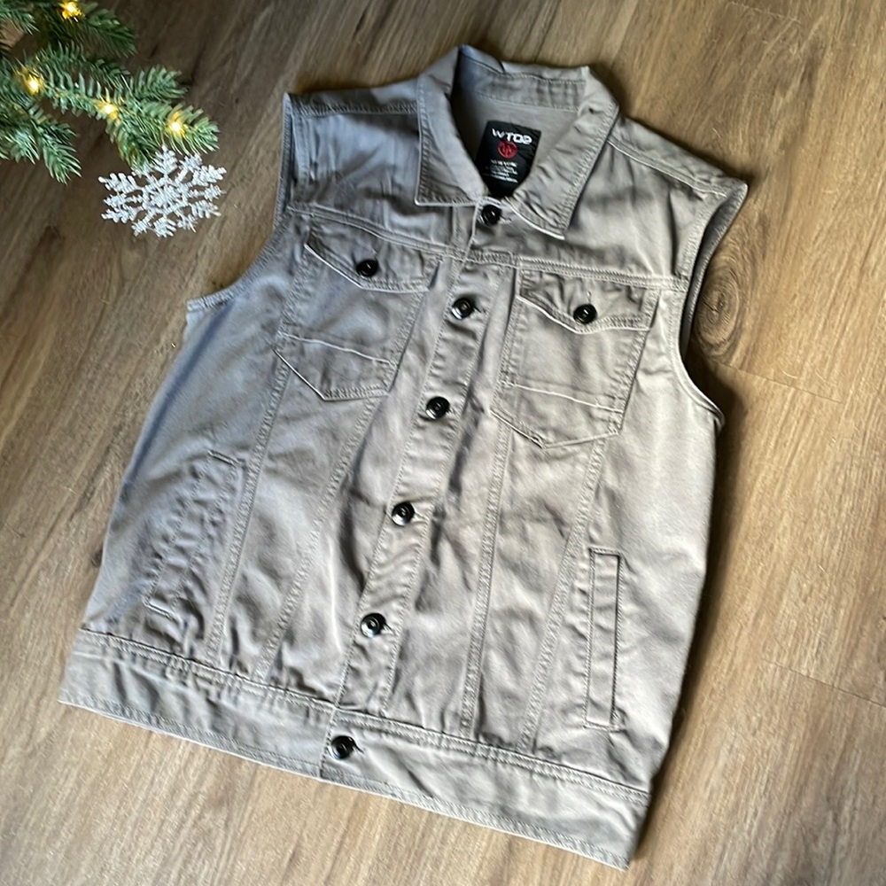 NWOT WT02 New York Gray Utility Vest Unisex